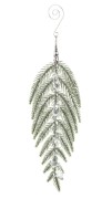 GAŁĄZKA DEKORACYJNA SREBRNA 26X8CM