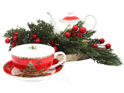 ŚWIĄTECZNY DZBANEK Z FILIŻANKĄ TEA FOR ONE