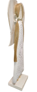 FIGURKA ANIOŁ DREWNIANY RĘKODZIEŁO 56CM