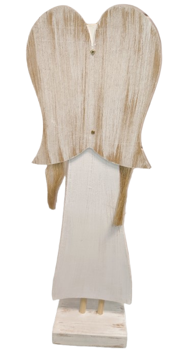 FIGURKA ANIOŁ DREWNIANY RĘKODZIEŁO 56CM