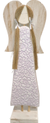 FIGURKA ANIOŁ DREWNIANY RĘKODZIEŁO 56CM