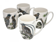 KUBEK PORCELANOWY 300ML - PTAKI - 4 WZORY