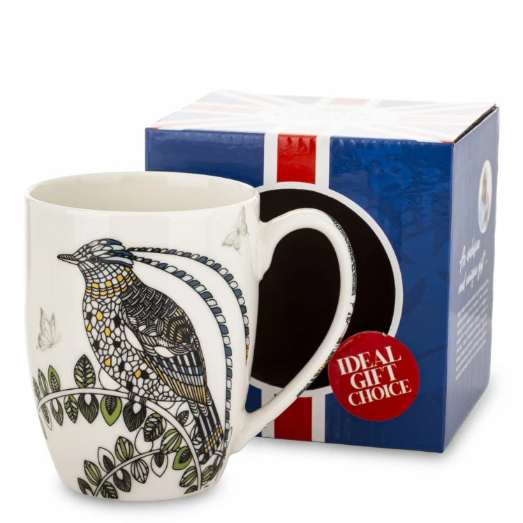 KUBEK PORCELANOWY 300ML - PTAKI - 4 WZORY