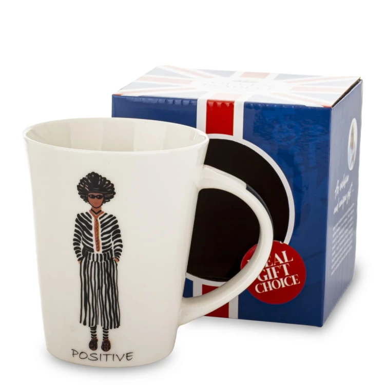 KUBEK PORCELANOWY - 4 WZORY