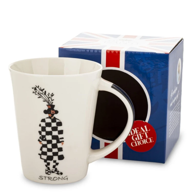 KUBEK PORCELANOWY - 4 WZORY