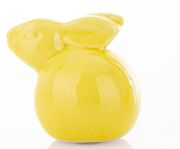FIGURKA CERAMICZNA KRÓLIK ŻÓŁTY 5x4x5,5