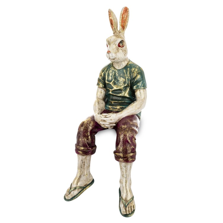 FIGURKA KRÓLIK SIEDZĄCY PIERROT 61CM