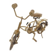 Stary rower - figurka metal drewno retro