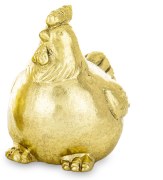 FIGURKA KURA ZŁOTA 10,5x8x10