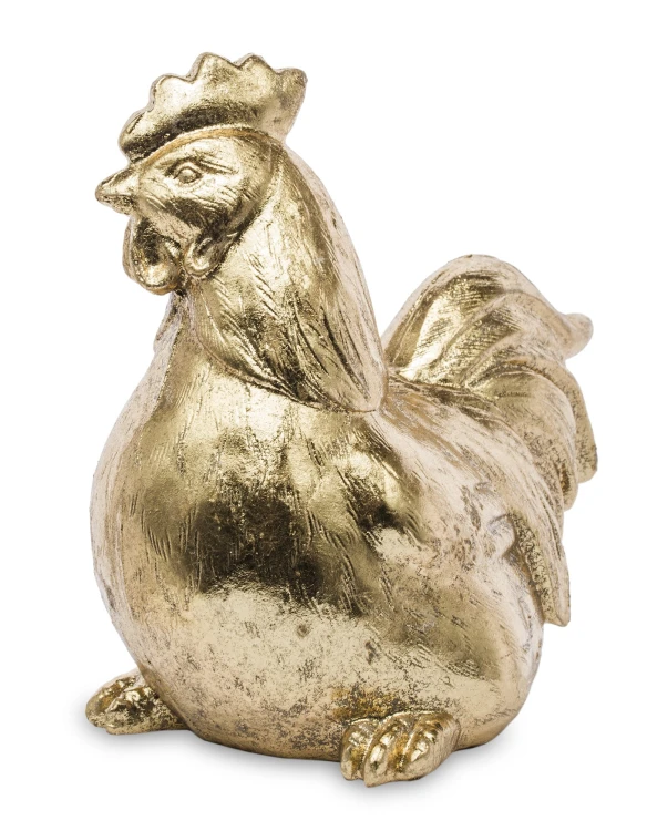 FIGURKA KURA ZŁOTA 17x10x17