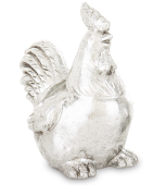 FIGURKA KOGUT SREBRNY 12x7,5x12