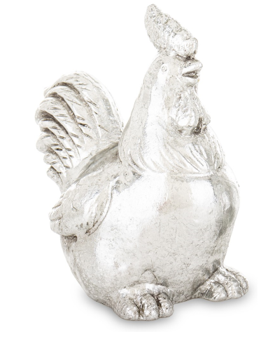 FIGURKA KOGUT SREBRNY 12x7,5x12