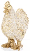 FIGURKA KURA ZŁOTA 16,5x12,5x6,5