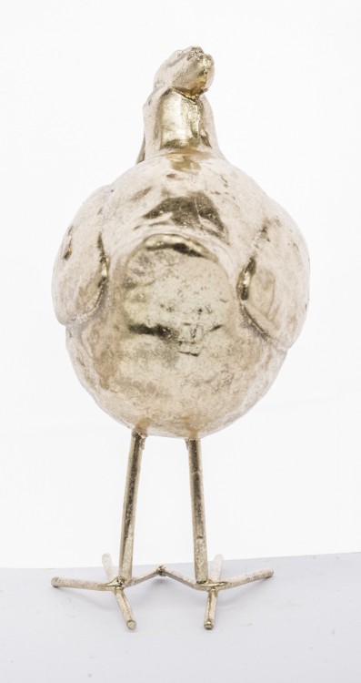 FIGURKA KURA ZŁOTA 16,5x8x12