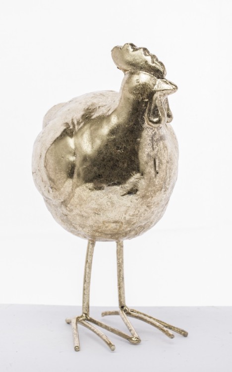 FIGURKA KURA ZŁOTA 16,5x8x12