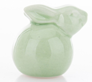 FIGURKA CERAMICZNA KRÓLIK ZIELONY 5x4x5,5