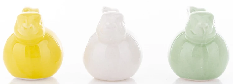 FIGURKA CERAMICZNA KRÓLIK ZIELONY 5x4x5,5