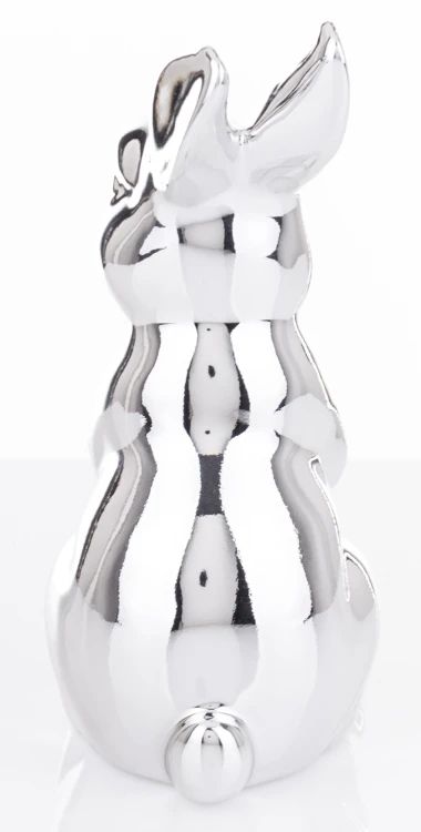 FIGURKA KRÓLIK SREBRNY 15x7x8