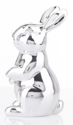 FIGURKA KRÓLIK SREBRNY 15x7x8