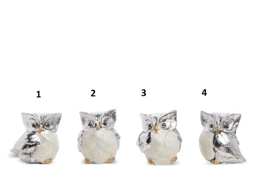 FIGURKA SOWA SÓWKA  4CM 4 WZORY DO WYBORU