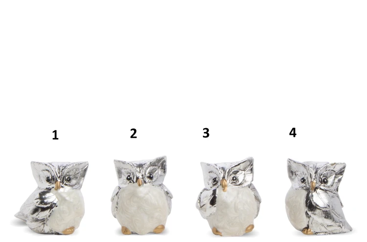 FIGURKA SOWA SÓWKA  4CM 4 WZORY DO WYBORU