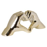 FIGURKA CERAMICZNA DŁONIE ZŁOTE 24x8x10,5 cm