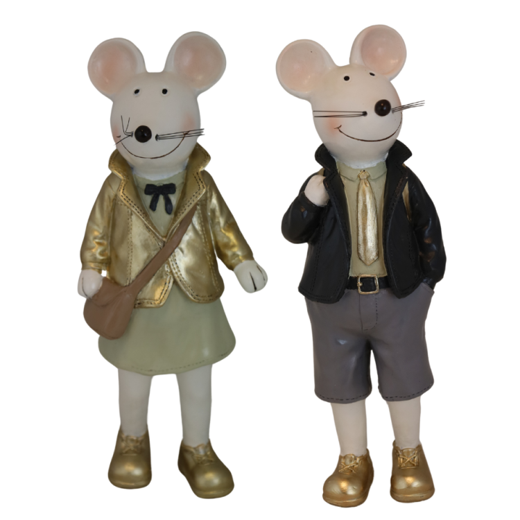 FIGURKA MYSZ MYSZKA Z TOREBKĄ 10,5x9x27cm
