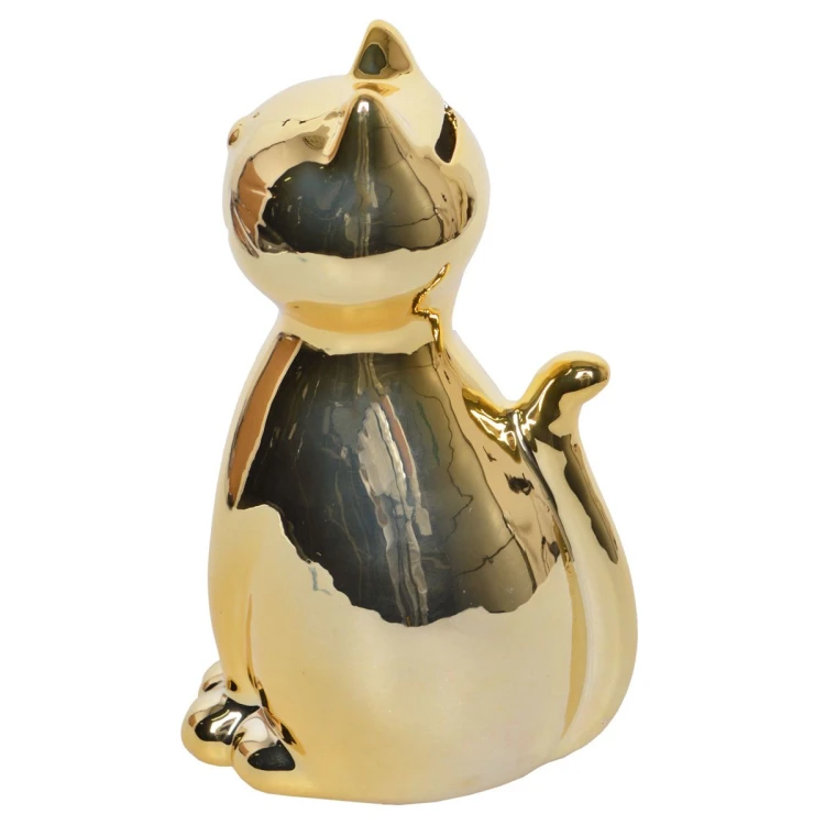 SKARBONKA KOT ZŁOTY 18cm