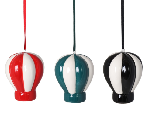 ZAWIESZKA CERAMICZNA BALON ZIELONY 9CM