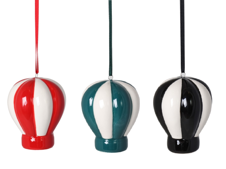 ZAWIESZKA CERAMICZNA BALON ZIELONY 9CM