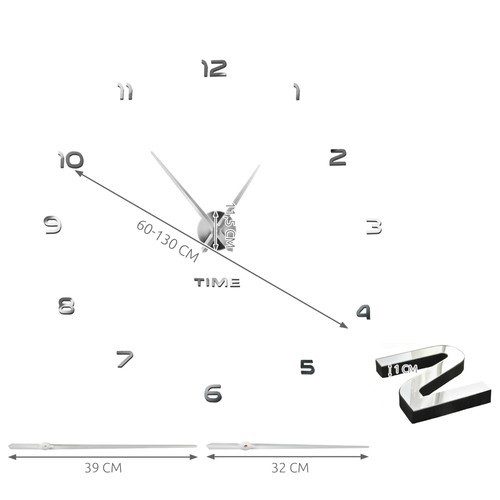ZEGAR ŚCIENNY LOFT DIY 60-130cm