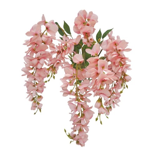 BUKIET SZTUCZNY BUKIET WISTERIA 80 cm RÓŻOWA