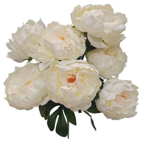 BUKIET SZTUCZNY BUKIET PIWONIA H: 56 cm BIAŁY