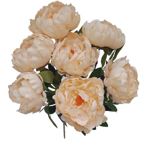 BUKIET SZTUCZNY BUKIET PIWONIA H: 56 cm BRZOSKWINIOWY