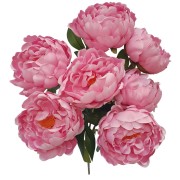 BUKIET SZTUCZNY BUKIET PIWONIA H: 56 cm RÓŻOWY