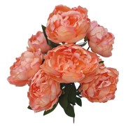 BUKIET SZTUCZNY BUKIET PIWONIA H: 56 cm POMARAŃCZOWY