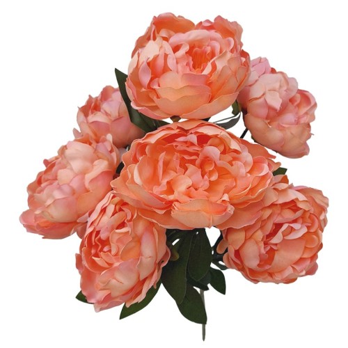 BUKIET SZTUCZNY BUKIET PIWONIA H: 56 cm POMARAŃCZOWY
