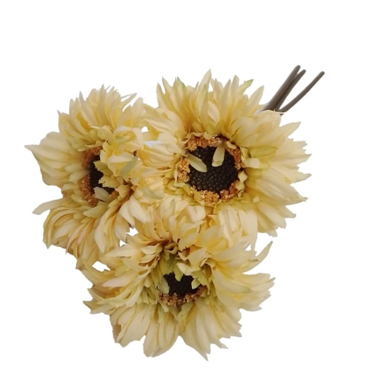 KWIAT SZTUCZNY GERBERA 3 SZT H: 26 cm ŻÓŁTY