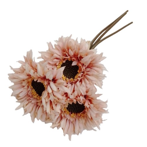 KWIAT SZTUCZNY GERBERA 3 SZT H: 26 cm RÓŻOWY
