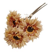KWIAT SZTUCZNY GERBERA 3 SZT H: 26 cm POMARAŃCZ