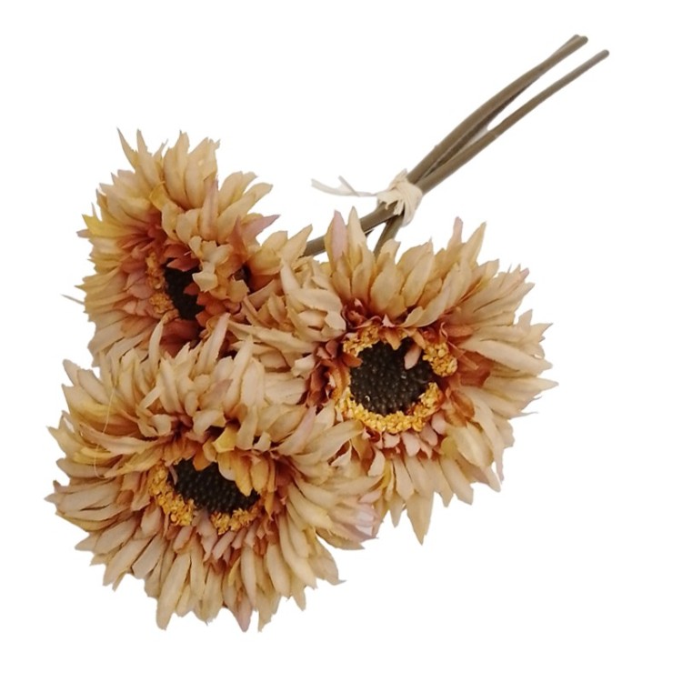 KWIAT SZTUCZNY GERBERA 3 SZT H: 26 cm POMARAŃCZ
