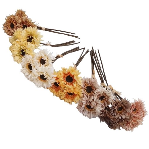KWIAT SZTUCZNY GERBERA 3 SZT H: 26 cm POMARAŃCZ