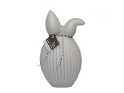 ŚWIECA ZAJĄC 160/85 FLUFFY BUNNY MAT JASNY POPIEL
