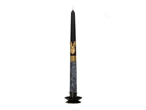 ŚWIECA  DŁUGA  290/22mm BUNNY II LAKIER MATOWY czarna