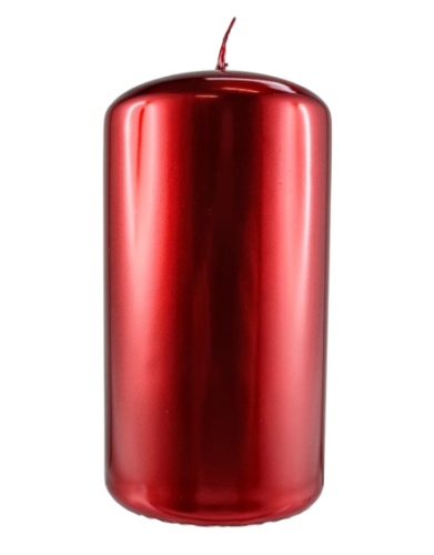 ŚWIECA AURORA SŁUPEK 70/130mm BURGUNDOWY