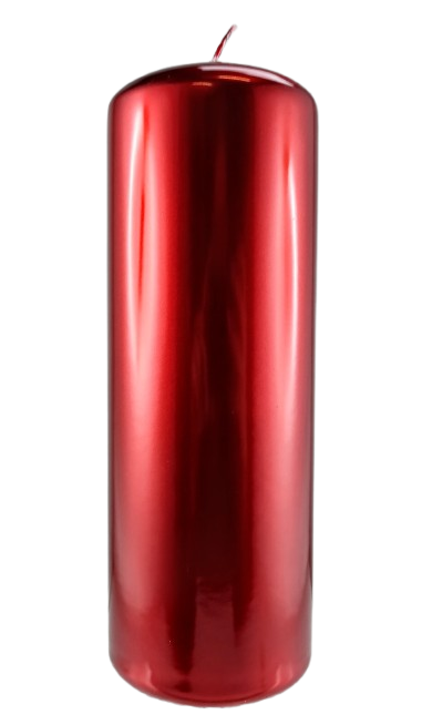ŚWIECA AURORA SŁUPEK 70/200mm BURGUNDOWY
