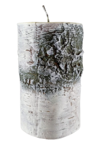 ŚWIECA BRZOZA PNIAK 70/120mm BIAŁY