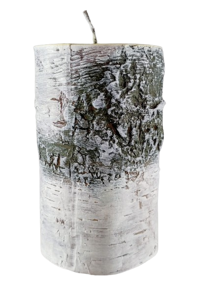 ŚWIECA BRZOZA PNIAK 70/120mm BIAŁY