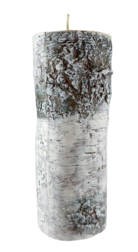 ŚWIECA BRZOZA PNIAK 70/180mm BIAŁY