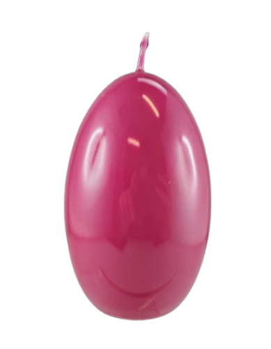 ŚWIECA JAJKO GLOSS 60/90mm FUKSJA
